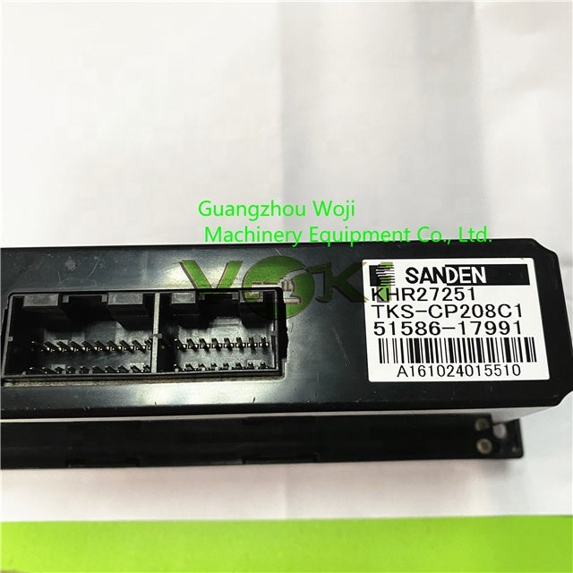 Original Excavator Air Conditioner Panel KHR27251 51586-18200 SK200-10 SK210-10