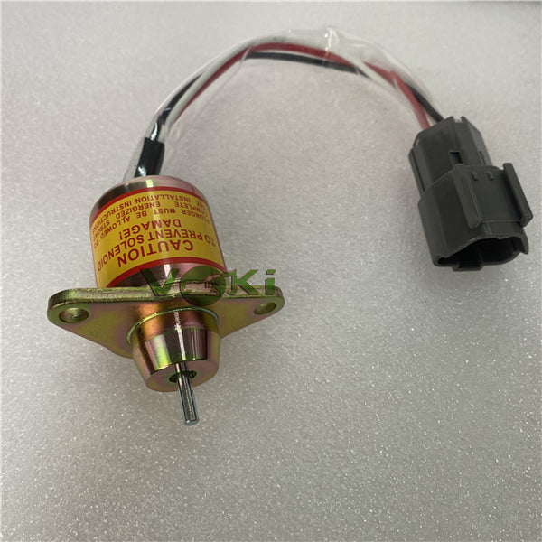 119233-77932 Fuel Shutoff Solenoid Valve Yanmar 1503ES-12S5SUC12S Woodward 12V Stop Solenoid
