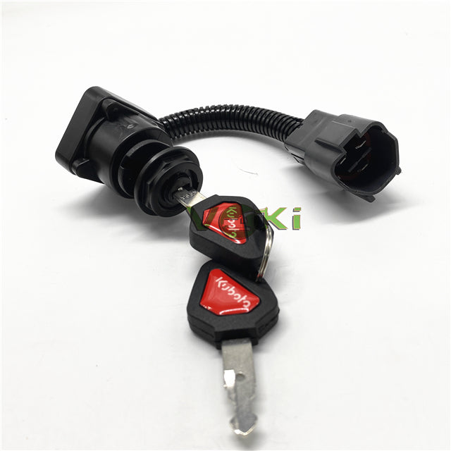 Excavator Accessories Kubota Kx 41 3 Short Foot Ignition Switch U15 U30 KX155 163 165 Ignition Key Start Switch Lock