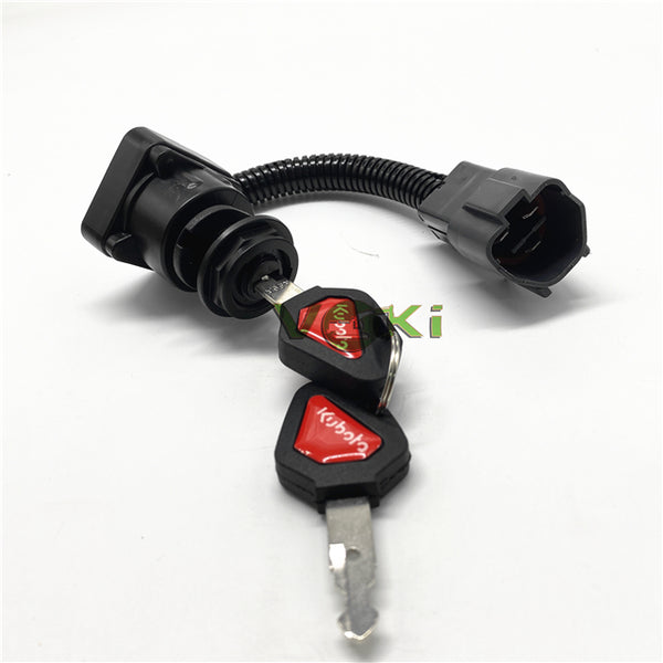 Excavator Accessories Kubota Kx 41 3 Short Foot Ignition Switch U15 U30 KX155 163 165 Ignition Key Start Switch Lock