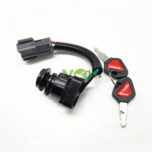Excavator Accessories Kubota Kx 41 3 Short Foot Ignition Switch U15 U30 KX155 163 165 Ignition Key Start Switch Lock