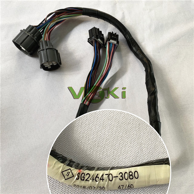 Original SG246470-3080/SG246460-696D Excavator Air Conditioning Harness for E320D/340C Painless Engine Wiring Harness Engine Har