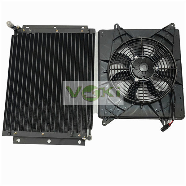 Electric Blower Motor Fan A/C Condenser Assy 2520-6004 440204-00002 for Doosan Daewoo Exacvator Spare Part MEGA250-V MEGA300-V