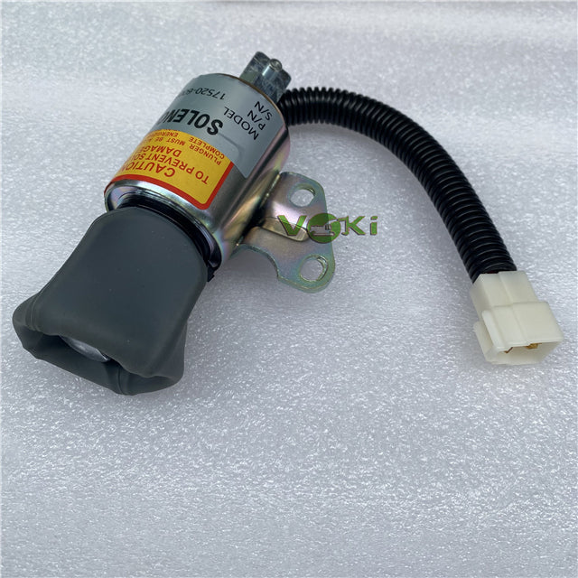 12V Fuel Shutoff Solenoid 17520-60014 SA-5176-12 Engine D722
