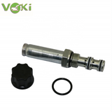 Excavator Spare Parts Solenoid Valve Spool 60154068 for Hydraulic Valves WKM08130C-01-C-N-O-24DG(3000471)