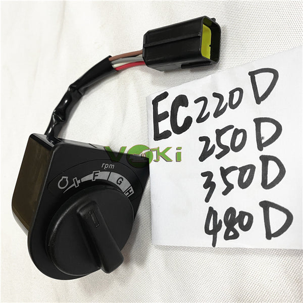 Throttle Knob VOE14725311 DIAL FUEL Selector Unit Is Applicable to EC380D EC480D Selector 14725311