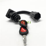 Excavator Accessories Kubota Kx 41 3 Short Foot Ignition Switch U15 U30 KX155 163 165 Ignition Key Start Switch Lock