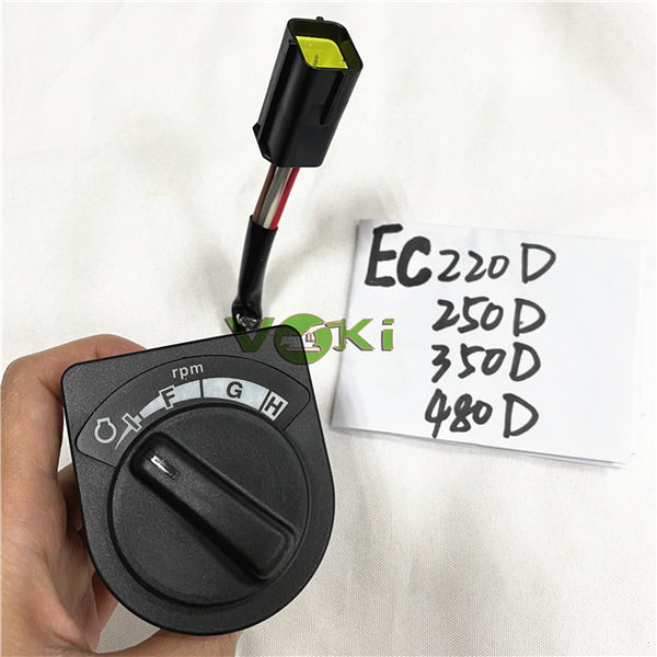 Throttle Knob VOE14725311 DIAL FUEL Selector Unit Is Applicable to EC380D EC480D Selector 14725311