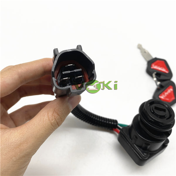 Excavator Accessories Kubota Kx 41 3 Short Foot Ignition Switch U15 U30 KX155 163 165 Ignition Key Start Switch Lock