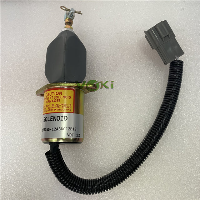 1751ES 12A3UC12B1S 1751ES-12A3UC12B1S 12V Fuel Shut Off Solenoid Accurate Fuel Cut Off Stop Solenoid Valve for Generator Engine